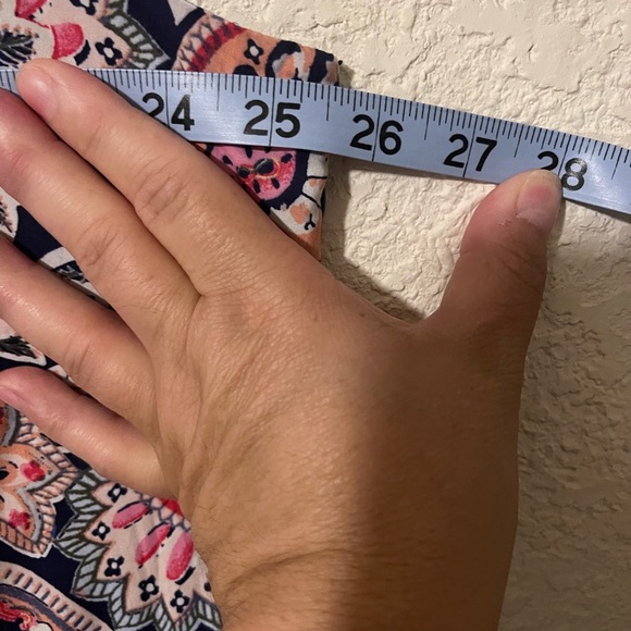 Talbots Pink and Navy Paisley Dress - Picture 3 of 8